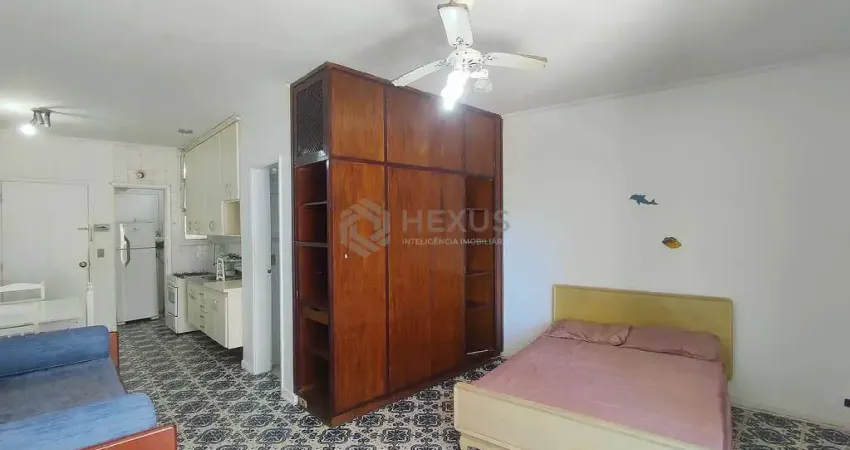 Kitnet com vista mar na beira mar da praia das pitangueiras, guaruja