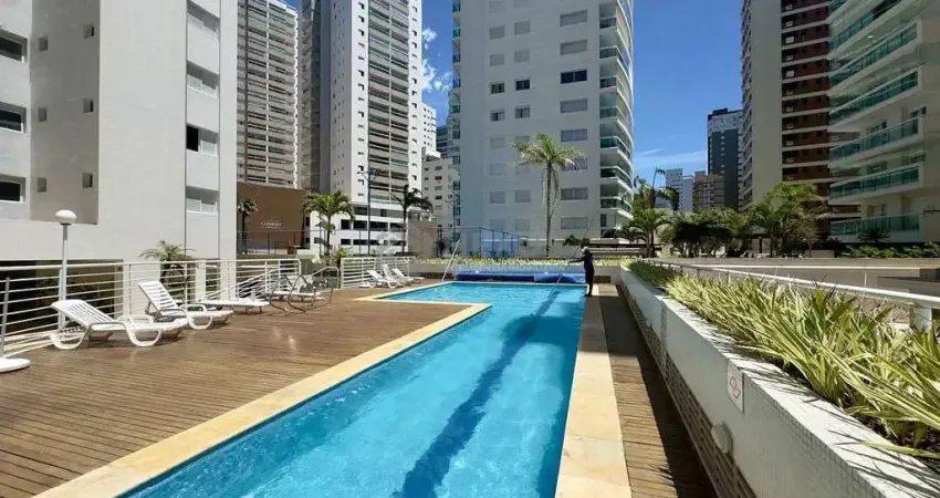 Apartamento com varanda, lazer e vista mar na beira mar da praia das asturias, guaruja