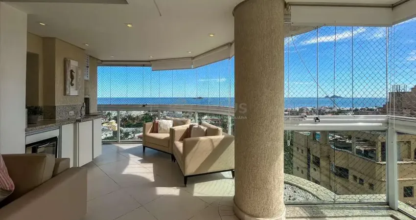 Apartamento com varanda gourmet vista mar e lazer na praia da enseada, guaruja
