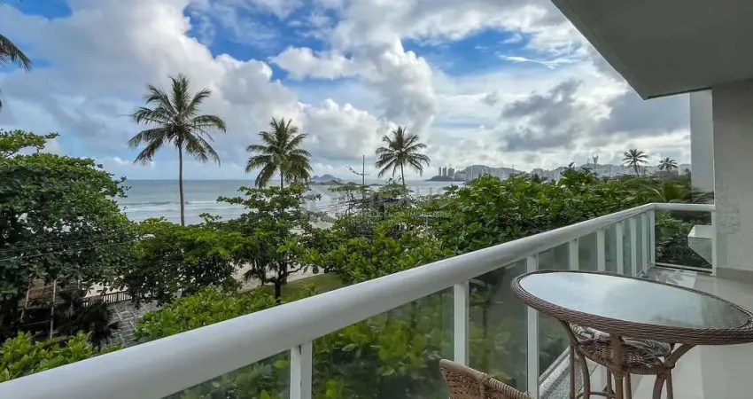 Apartamento frente mar com vaga box à venda, pitangueiras, guarujá, sp