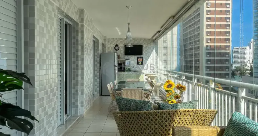 Apartamento varanda gourmet e lazer em prédio novo a uma quadra da Praia das Asturias, Guaruja