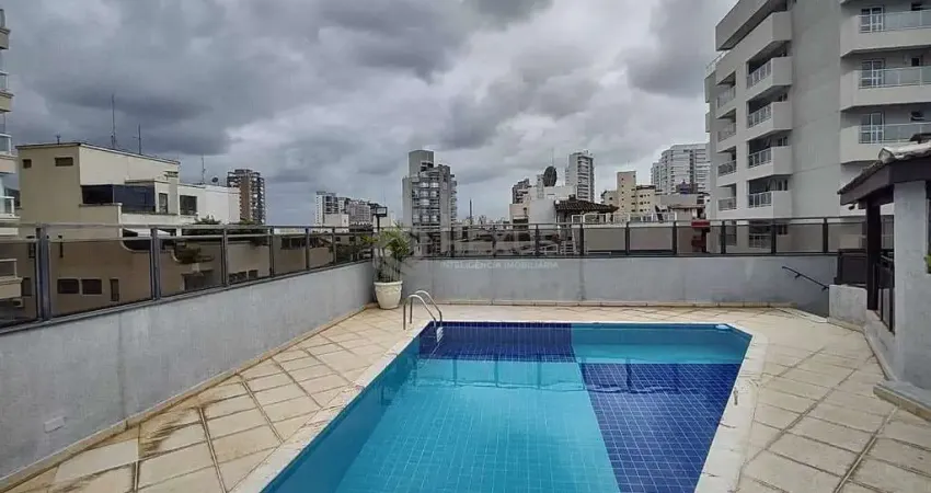 Apartamento com varanda e lazer na Praia da Enseada, Guaruja