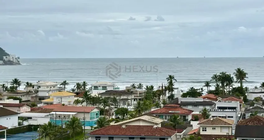 Apartamento reformado com varanda gourmet vista mar e lazer na Praia da Enseada, Guaruja