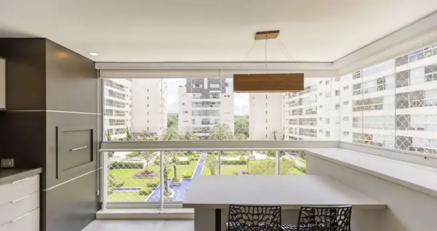 Apartamento face norte com 3 suítes em condomínio clube no Água Verde
