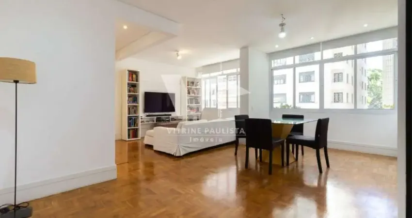 Apartamento à venda em higienópolis com 3 quartos (1 suíte) e 1 vaga de garagem, com 125m², perto do parque buenos aires e shopping higienópolis.