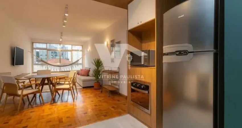 Apartamento à venda em pinheiros com 3 quartos (1 suíte) e 1 vaga de garagem, mobiliado e com 111m² de área útil, a 400m do metrô clínicas.