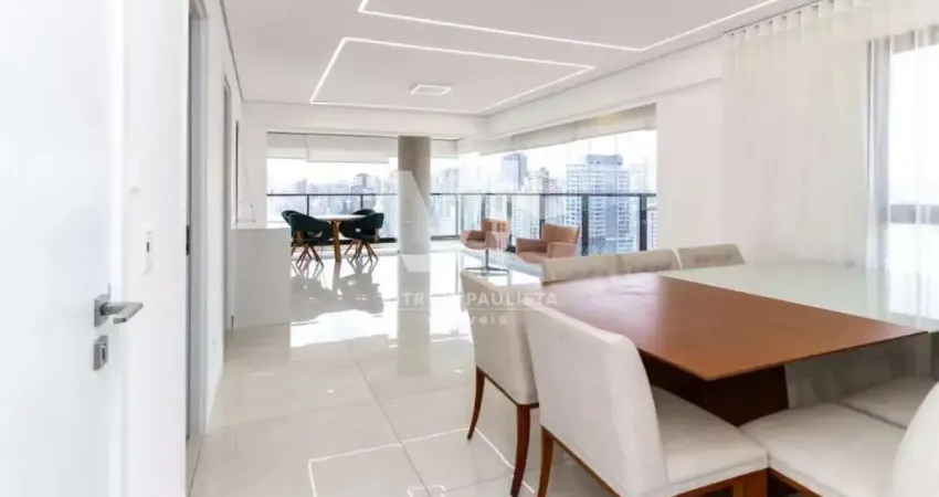 Apartamento à venda na água branca com 3 suítes e 2 vagas, 135m², andar alto e mobiliado. varanda gourmet e lazer completo. perto do metrô.