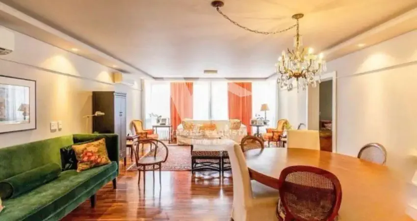 Apartamento mobiliado em higienópolis com 3 quartos (2 suítes) e 2 vagas. 169m² e academia.