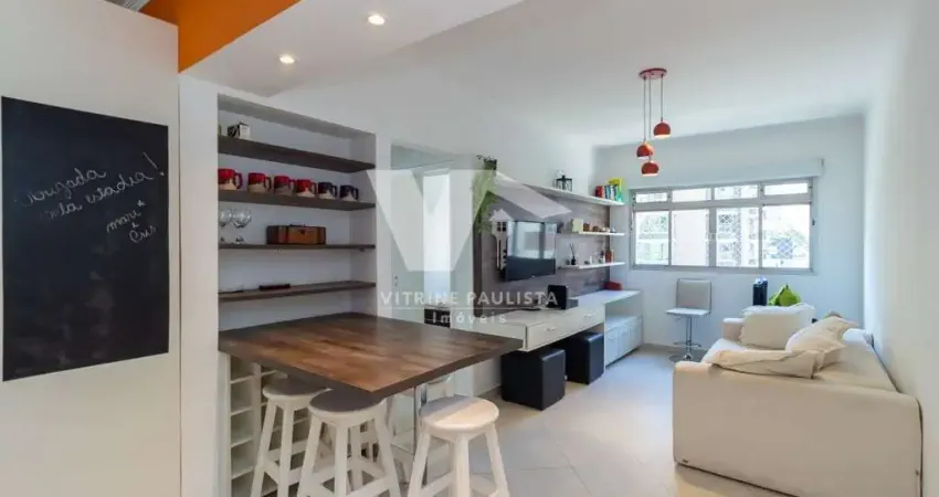 Apartamento em moema, com 52m², 1 quarto e 1 vaga. mobiliado e equipado. próximo ao shopping ibirapuera e metrô eucaliptos.