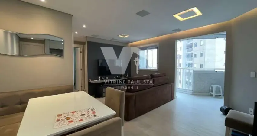 Apartamento no belenzinho com 2 quartos (1 suíte) e 1 vaga. 65m², sala ampliada e sacada. condomínio clube com piscina e academia.