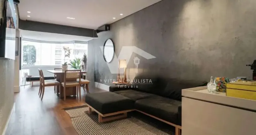 Apartamento no Jardim Paulista com 78m², 1 suíte e 1 vaga. Reformado, com arrumadeira inclusa e lazer na cobertura. Próximo à Av. Paulista.