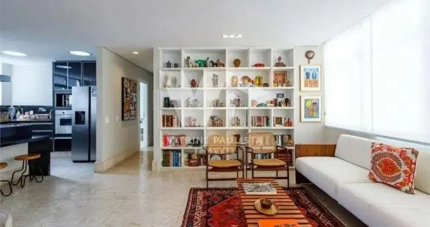 Apartamento no Jardim Paulista com 145m², 3 quartos e 1 vaga. Reformado, cozinha americana, janelas anti-ruído e lazer completo.