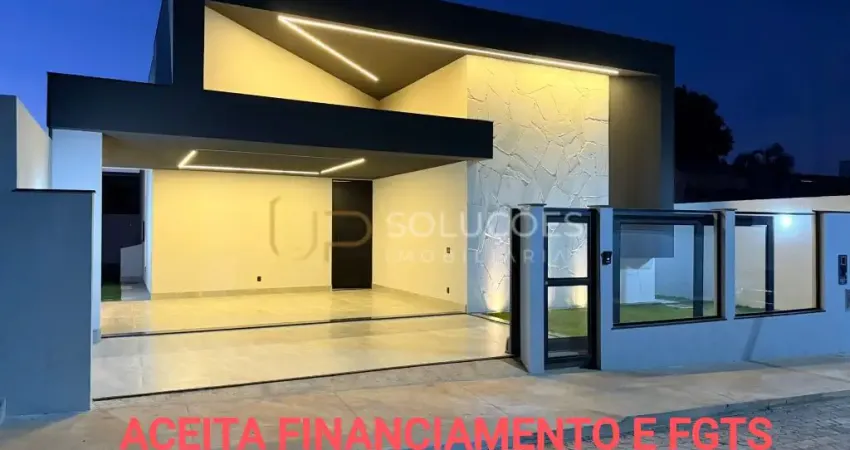 Casa nova e moderna em condomínio fechado na df-425 sobradinho/df