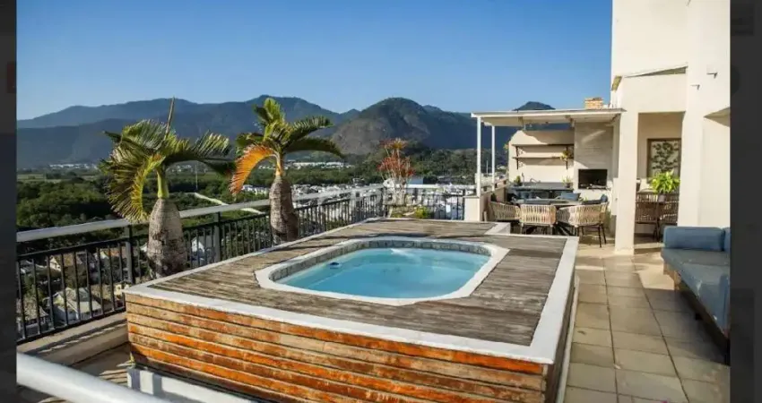 Recreio dos bandeirantes | cobertura duplex 4 quartos, sendo 2 suites