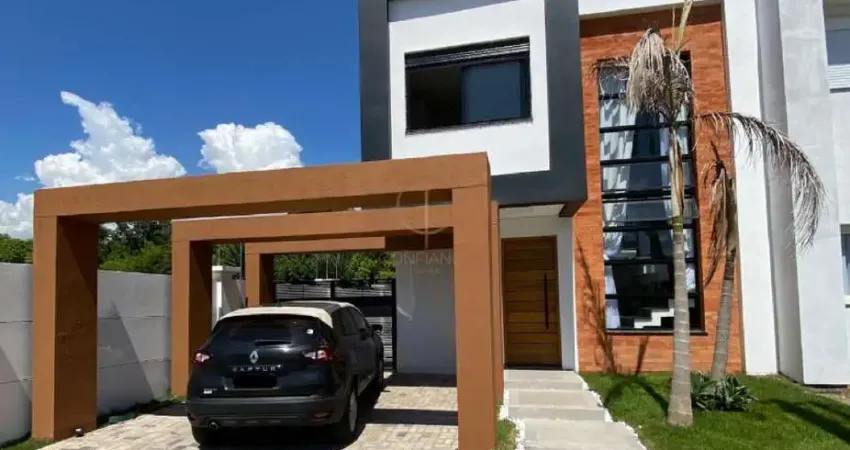 Excelente sobrado de alto padrão semi mobiliado com 03 dormitórios, sendo 01 suite com closet, no fátima em canoas