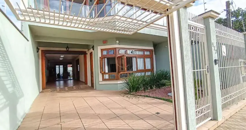 Sobrado usado com 169.09m² em canoas - harmonia: churrasqueira, porcelanato e mais