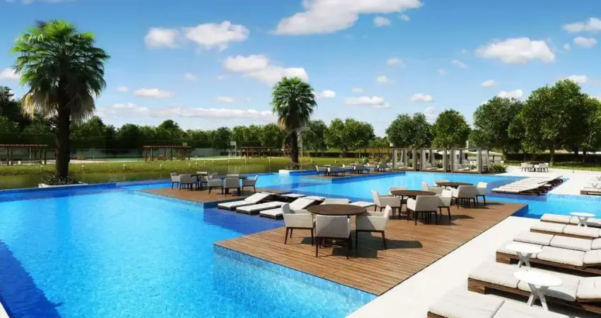 Lindo lote de esquina em condomínio de alto padrão em nova santa rita.