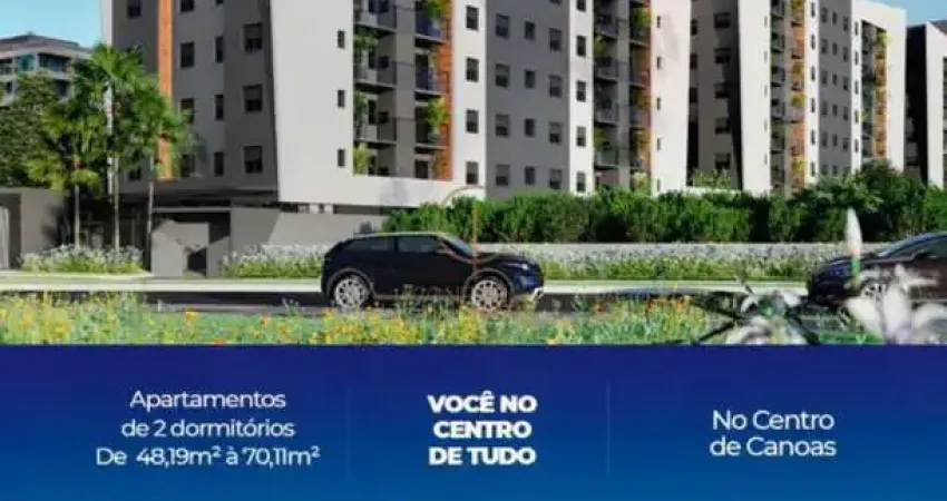 Apartamento garden, novo, no centro de canoas, com 70,11 m2, dois dormitórios, 1 vaga.