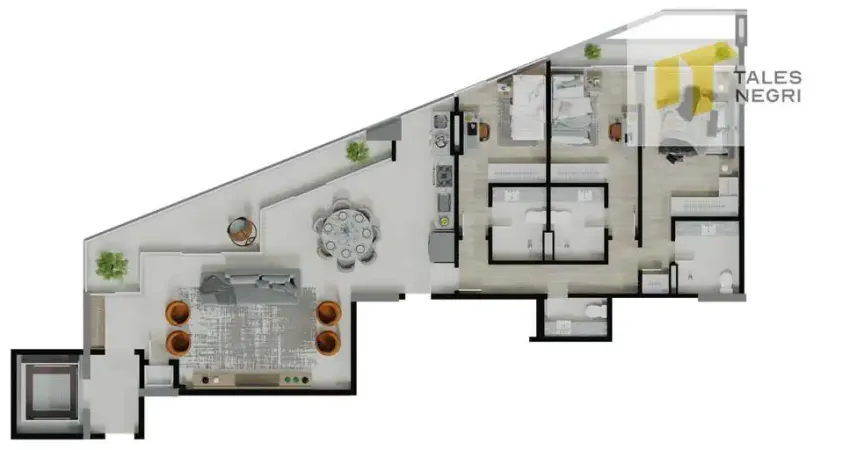 Apartamento com 3 quartos à venda no Enseada do Suá, Vitória