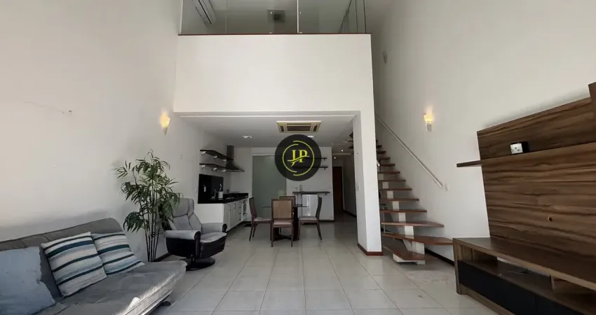 Studio com pé direito duplo alto padrão mobiliado 02 vagas em santa lucia