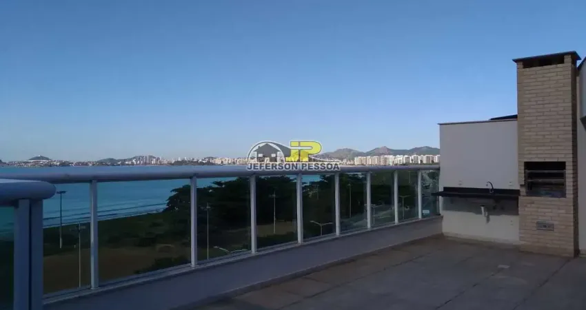 Cobertura de alto padrão 3 quartos/2 suítes, 2 vagas e lazer completo de frente para o mar em camburi