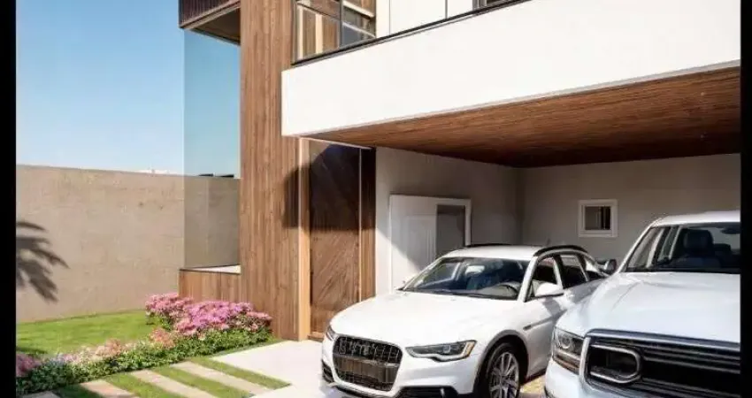 Sobrado alto padrão à venda em araucária – 3 suítes, piscina e salão de festas no bairro iguaçu