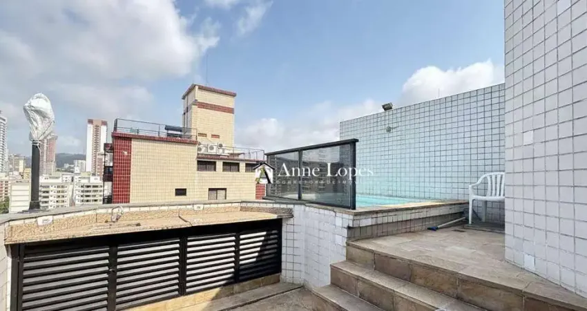 Oportunidade!cobertura com piscina , e vista mar na pompéia em santos