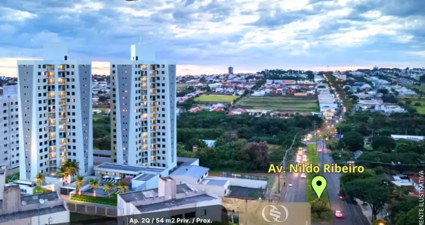 DESCONTO de Natal -20 mil Off /Apê 2 dorms 54m², 1 vg, sacada c/ churras — Vila Emília, Maringá