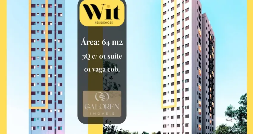 Wit residences — 3q c/ 1 suite | 64 m2 | financiamento imediato, lazer completo, próximo a unicesumar e mudança em junho/2026