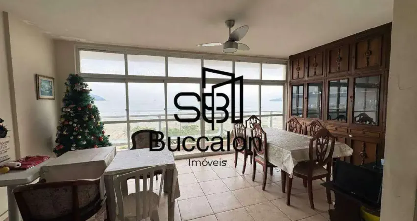 Apartamento frente mar - 3 dormitórios - 126 m² - gonzaga – santos/sp