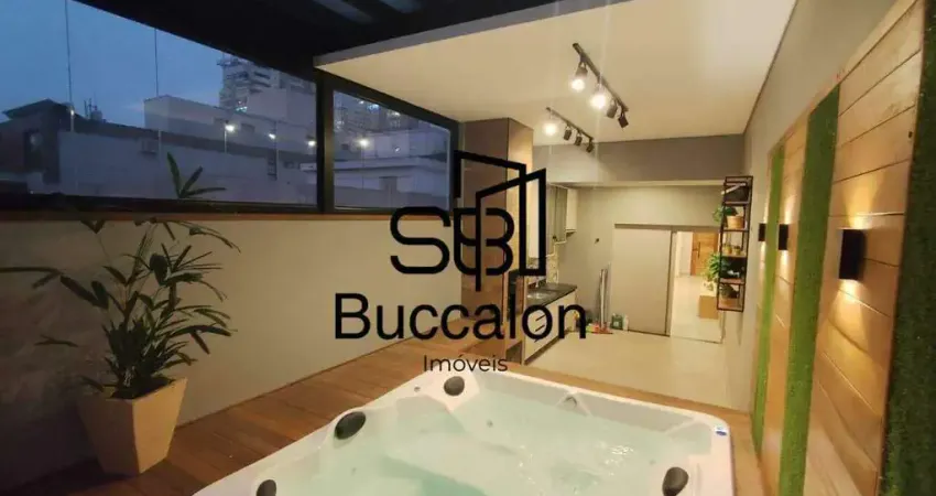 Cobertura com 3 dormitórios à venda, 191 m² por r$ 1.700.000 - campo grande - santos/sp