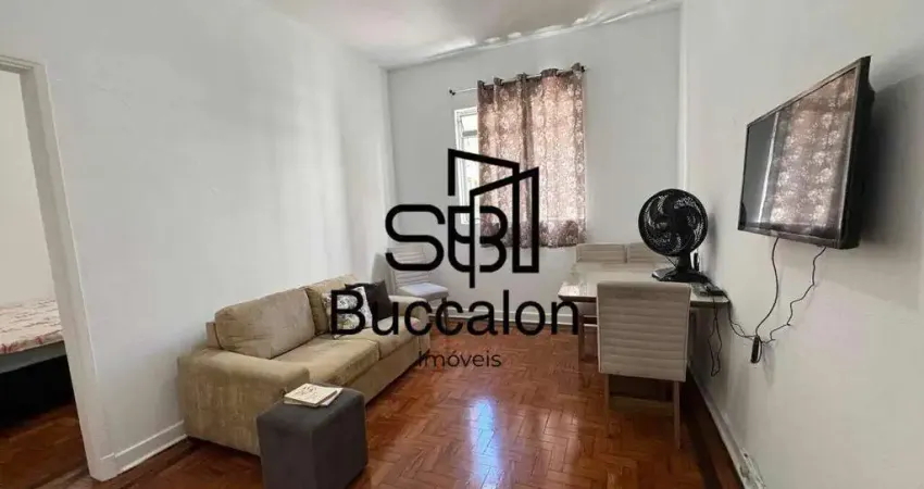 Apartamento com 1 dormitório à venda, 56 m² por r$ 339.000,00 - boqueirão - santos/sp