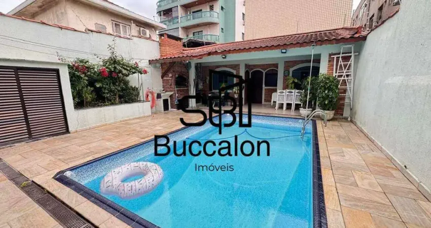 Sobrado com 4 dormitórios à venda, 380 m² por r$ 2.500.000,00 - embaré - santos/sp