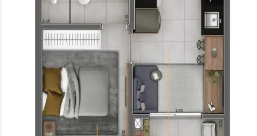 Apartamento studio para venda 24m², 1 dormitório - pinheiros.