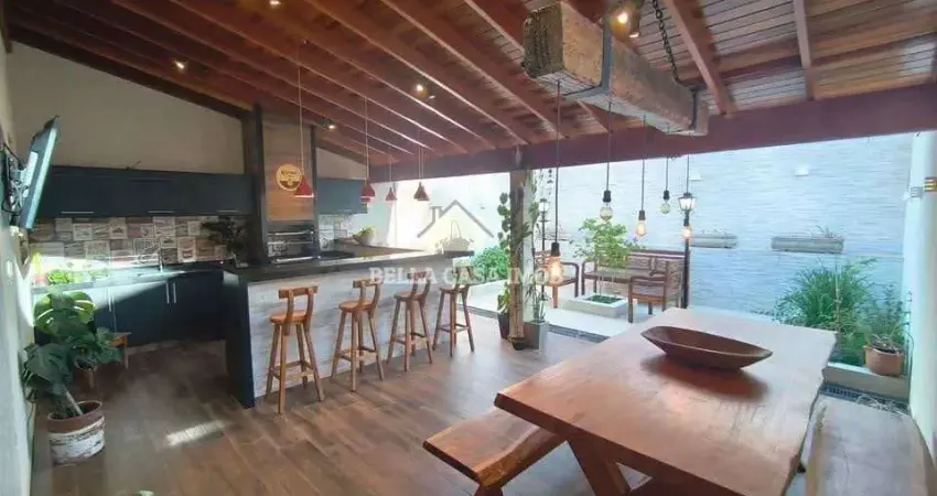 Espetáculo de casa à venda no condomínio villa flora – sorocaba/sp 3 dormitórios | espaço gourmet c