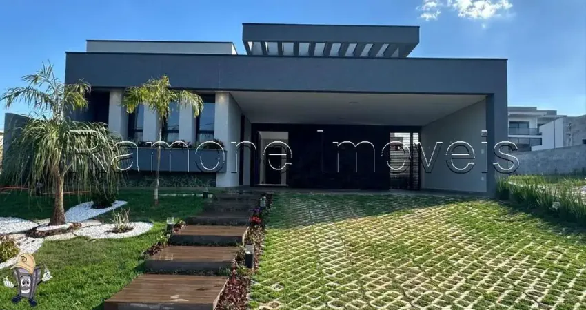 Vende-se belíssima casa de 305m2, alto padrão, 4 vagas de garagem e condomínio fechado - central park residence - vargem grande/sp