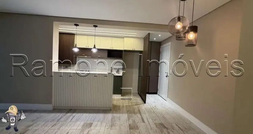 Aluga-se apto de 72m2, 2 dormitórios 2 suítes, mais lavabo, pronto pra morar