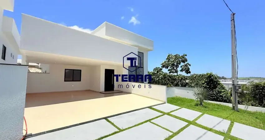 Casa linear 3 quartos com 2 suítes e quintal no pedra de inoã! primeira locação!