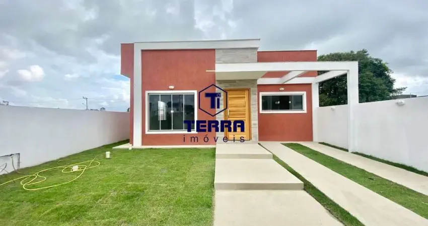 Belíssima casa linear com 3 quartos, sendo uma suíte no condomínio dom village.