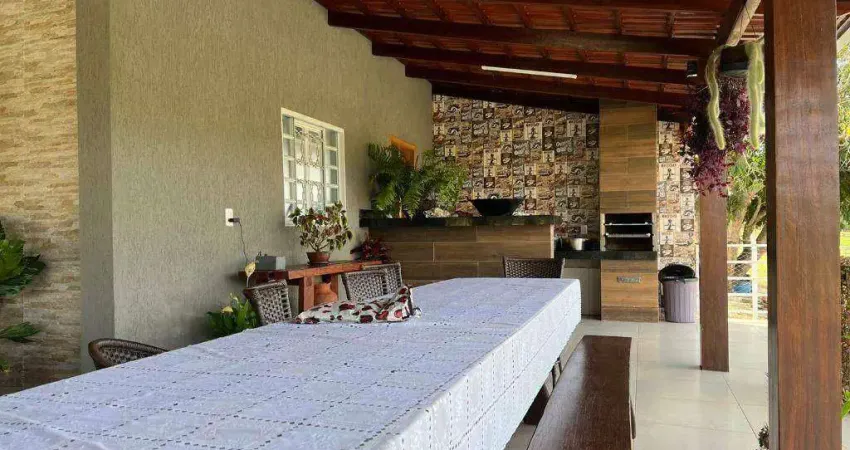 Chácara com 3 dormitórios à venda, 93129 m² por r$ 3.250.000,00 - setor santana - inhumas/go