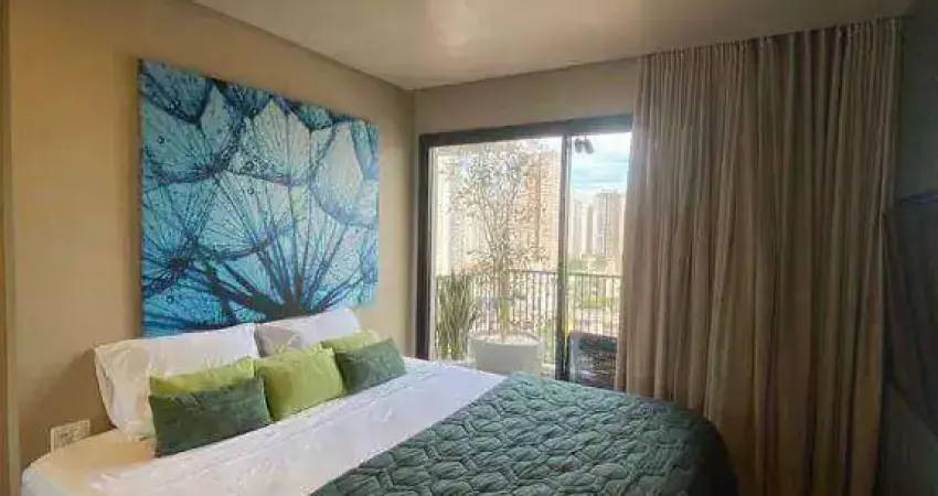 Flat com 1 dormitório, 40 m² - venda por r$ 575.000,00 ou aluguel por r$ 3.975,00/mês - setor bueno - goiânia/go