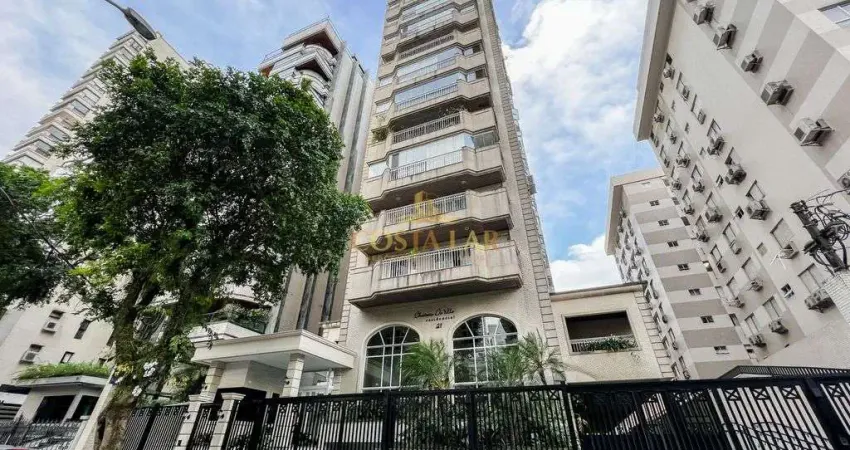 Apartamento com 3 suítes, 3 vagas e bem localizado na vila rica em santos