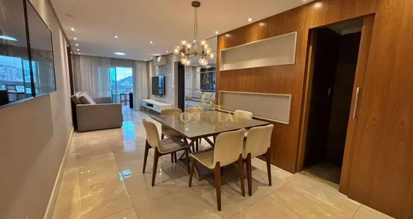 Apartamento de 3 quartos, 2 suítes, 129m², 3 vagas no forte – praia grande/sp!