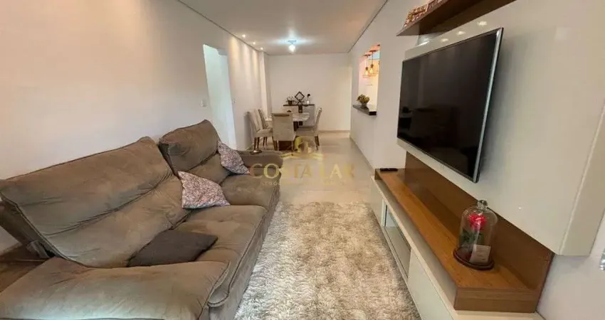 Apartamento mobiliado, 3 quartos (2 suítes), 2 vagas - forte, praia grande