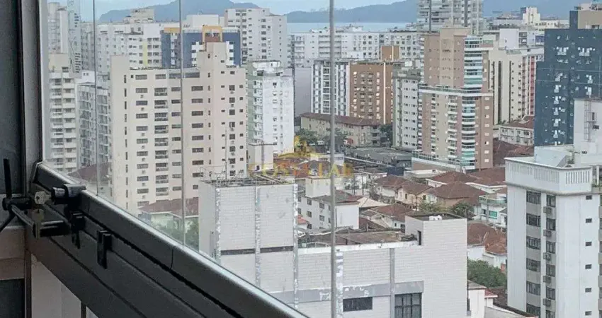 Apartamento à venda de1dormitório, com 74m² , planejados no  embaré  em santos
