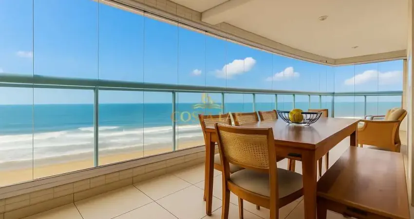 Apartamento alto padrão frente mar, com 3 suítes, 2 vagas - praia grande/sp