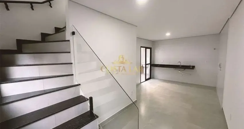 Casa assobradada nova, condomínio fechado - guilhermina, praia grande. financie!