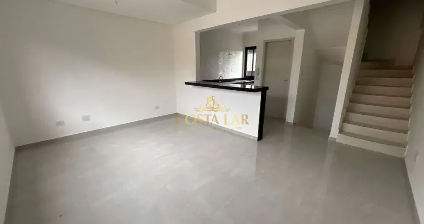 Casa villagio com 2 quartos (2 suítes), 1 vaga e 93m² úteis - macuco - santos