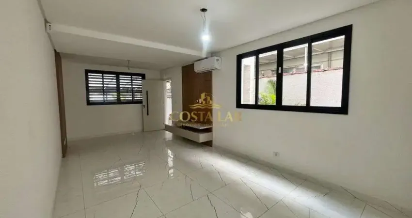 Sobrado com 3 quartos (2 suítes), 2 vagas e bem localizado - boqueirão - santos!