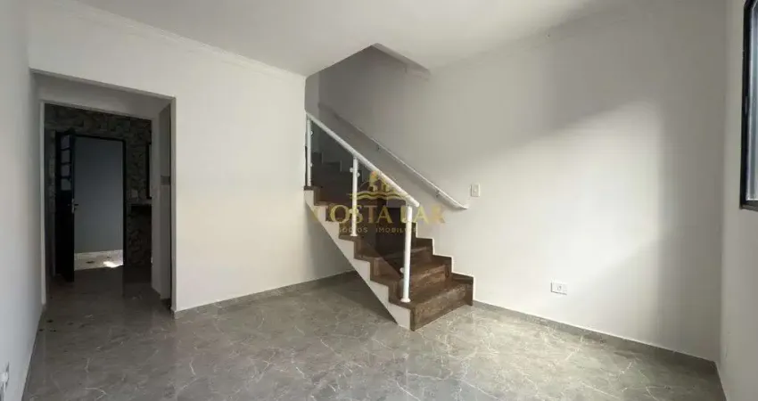 Sobrado em condominio fechado, 2 quartos, 1 vaga - ocian - praia grande!